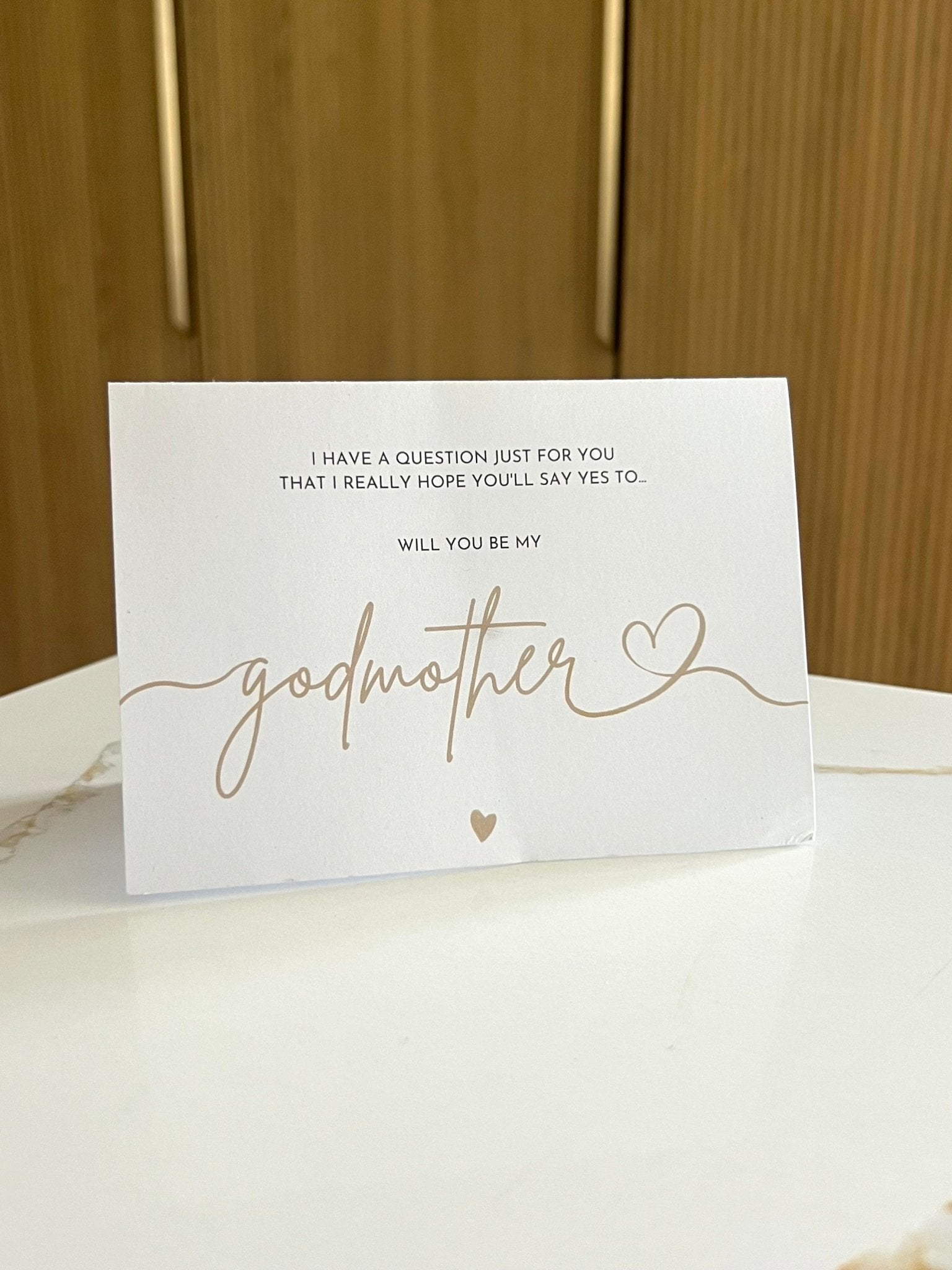 Ulluv "Will You Be My Godmother?" Greeting Card ☘️