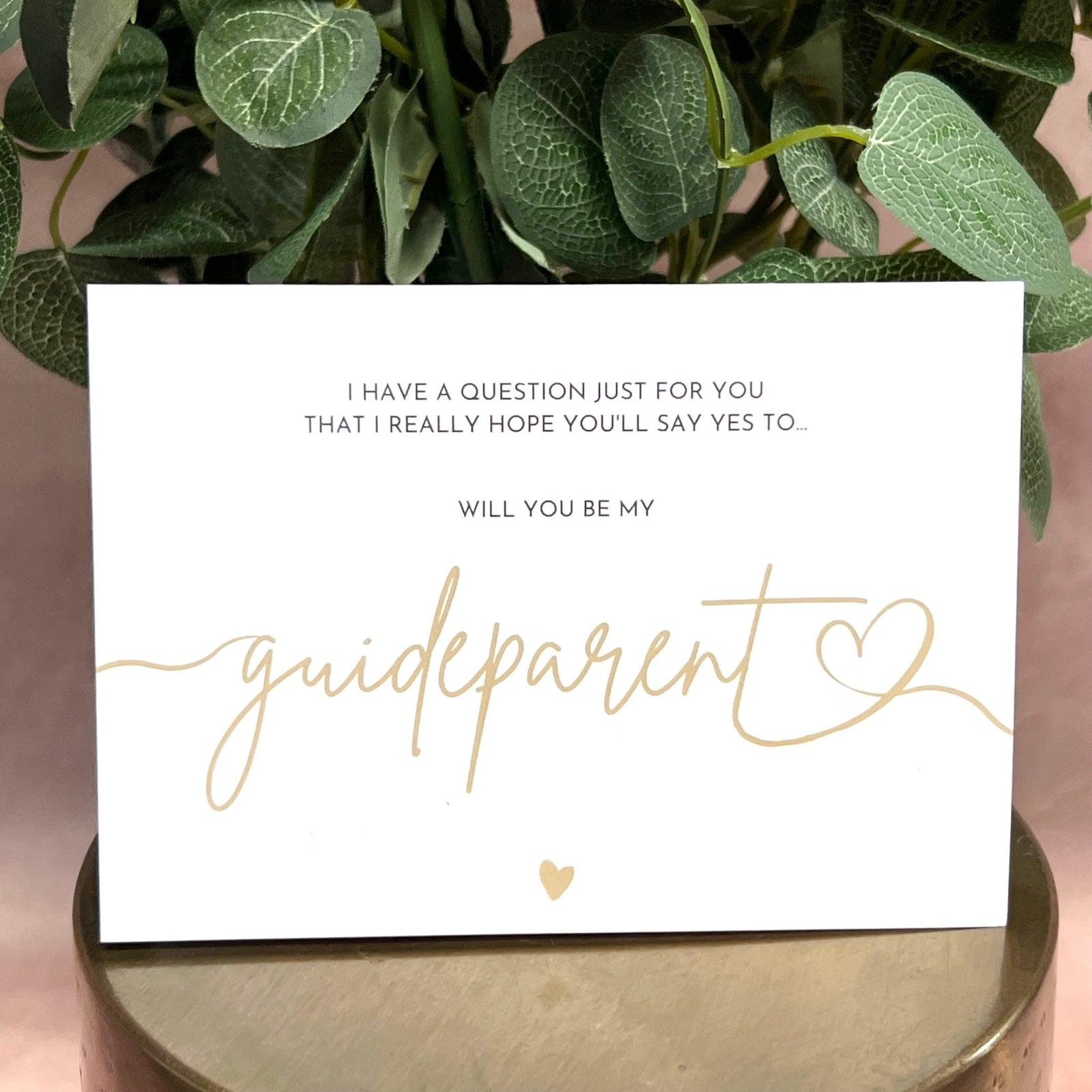 "Will You Be My Guideparent?" Greeting Card ☘️