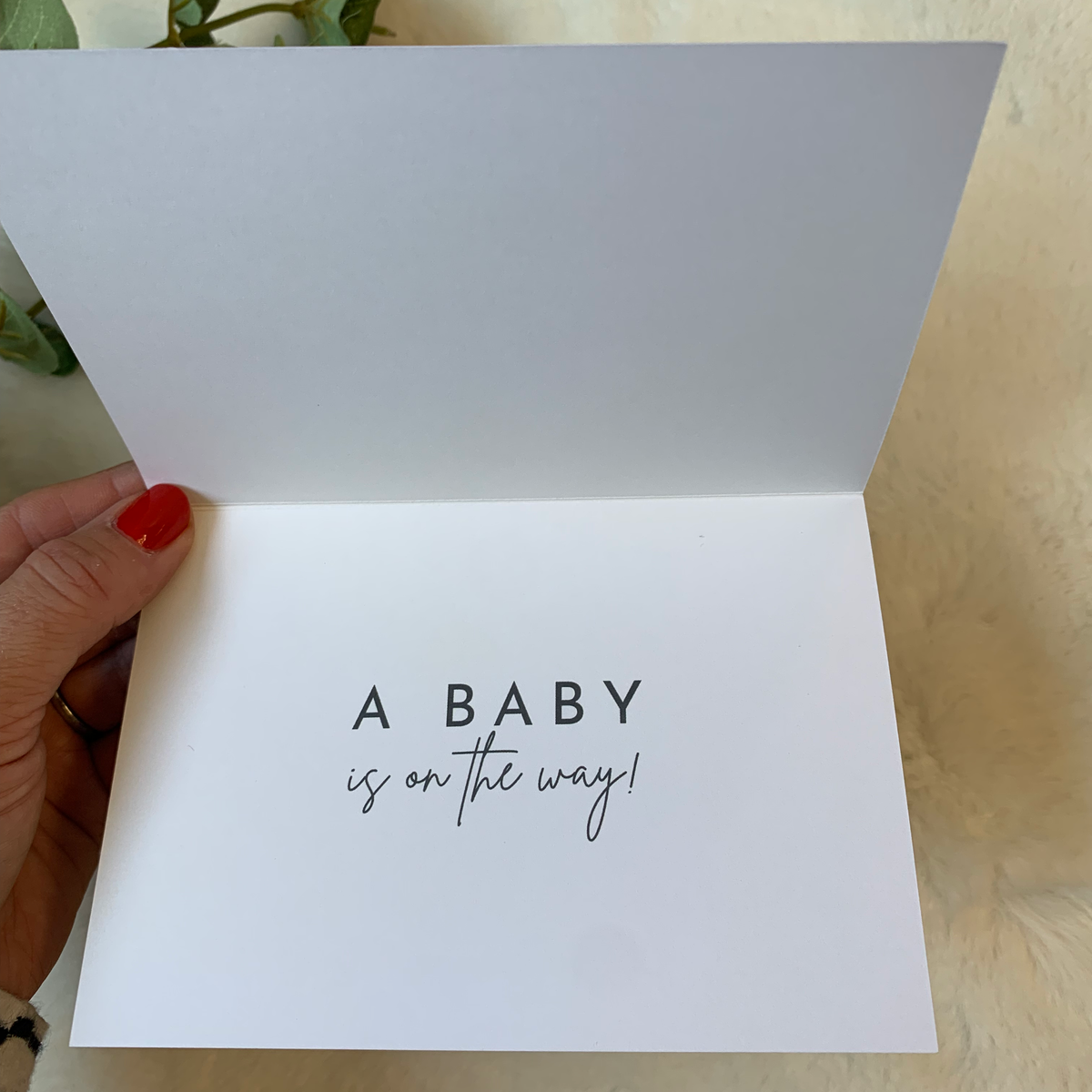 Excited Pregnancy Announcement Greeting Card - Ulluv Ltd