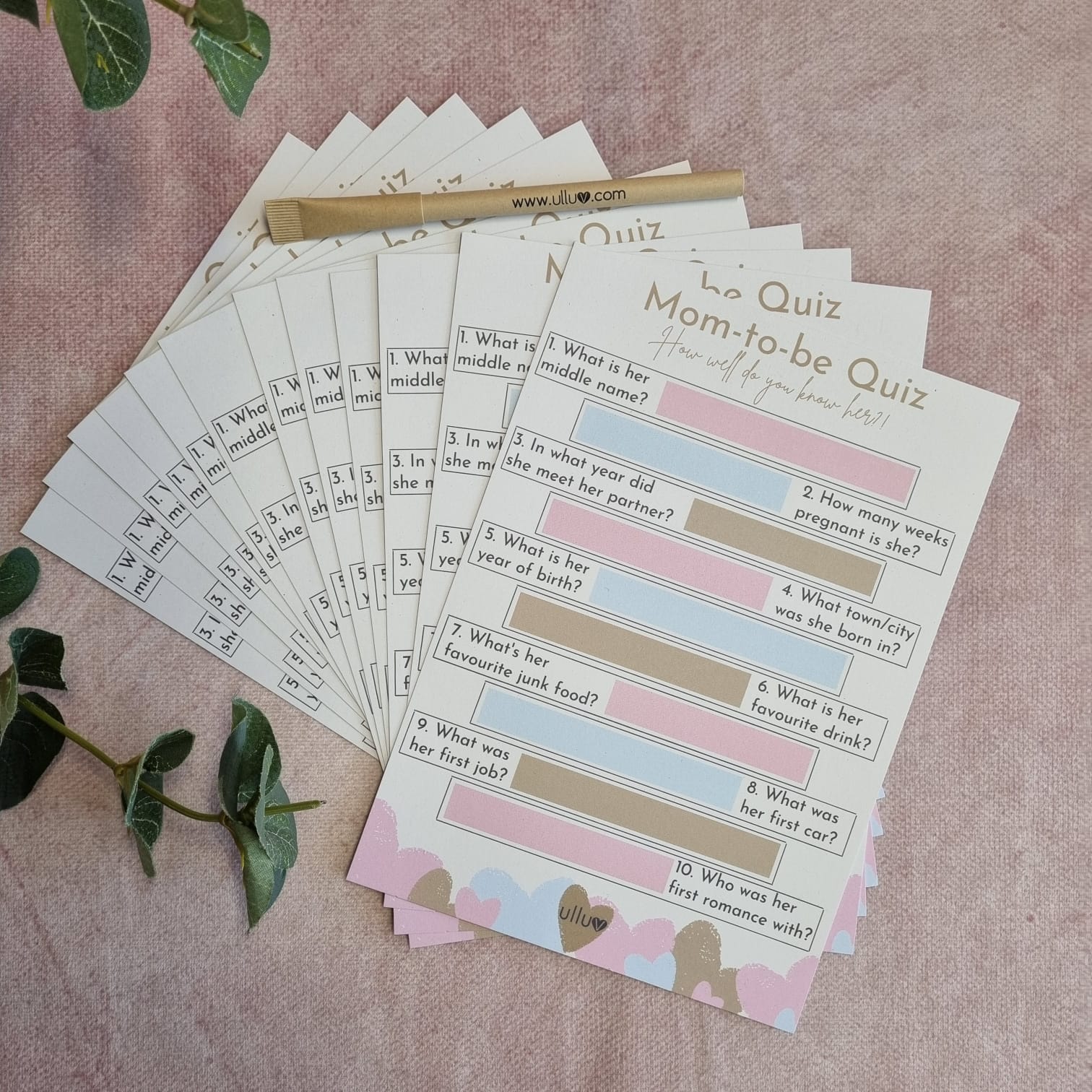 Baby Shower Game - Mum-to-be Quiz ☘️