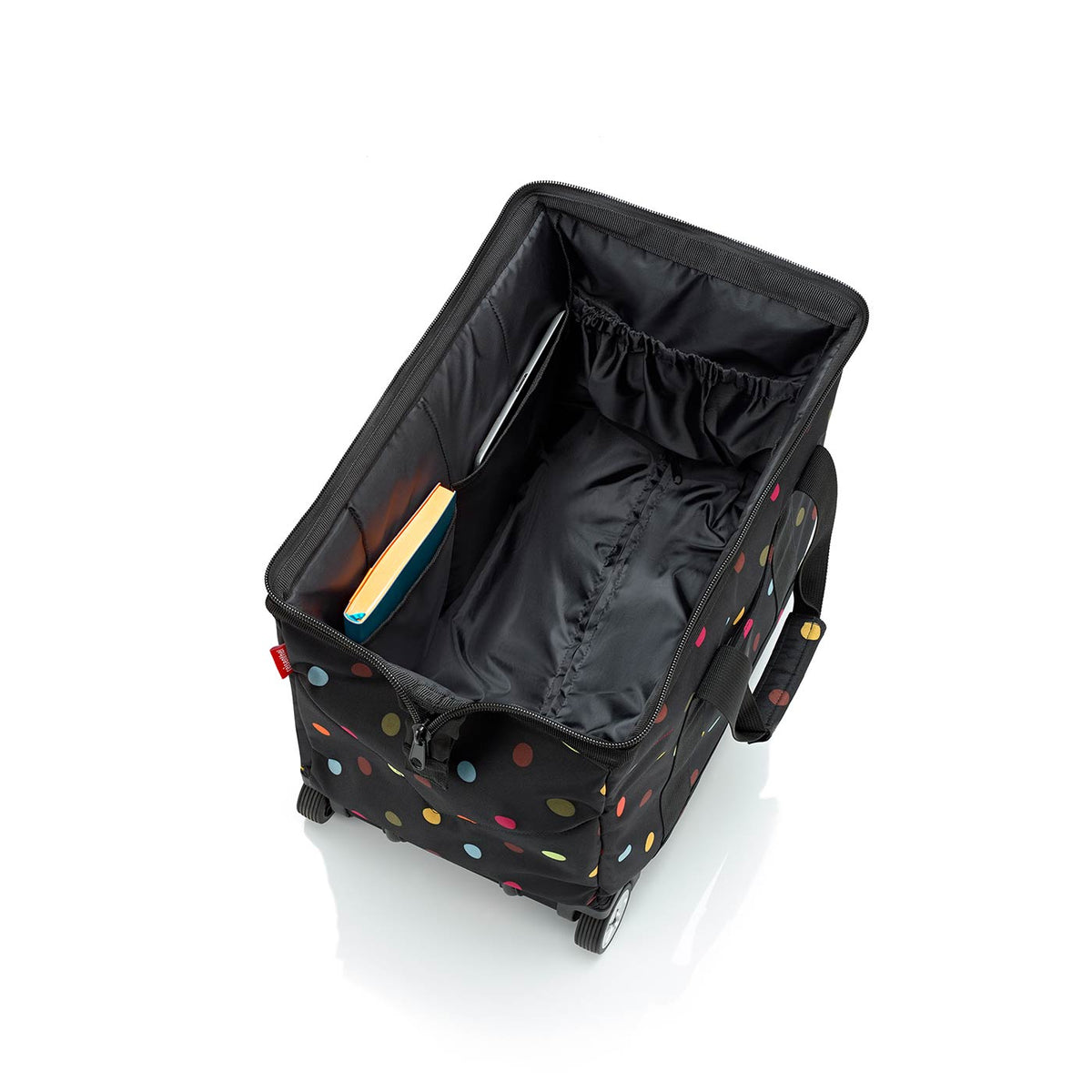 Classic Large Wheeled Holdall - Multicoloured Dots