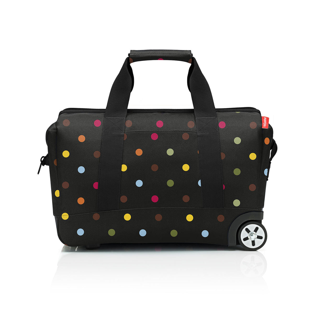 Classic Large Wheeled Holdall - Multicoloured Dots
