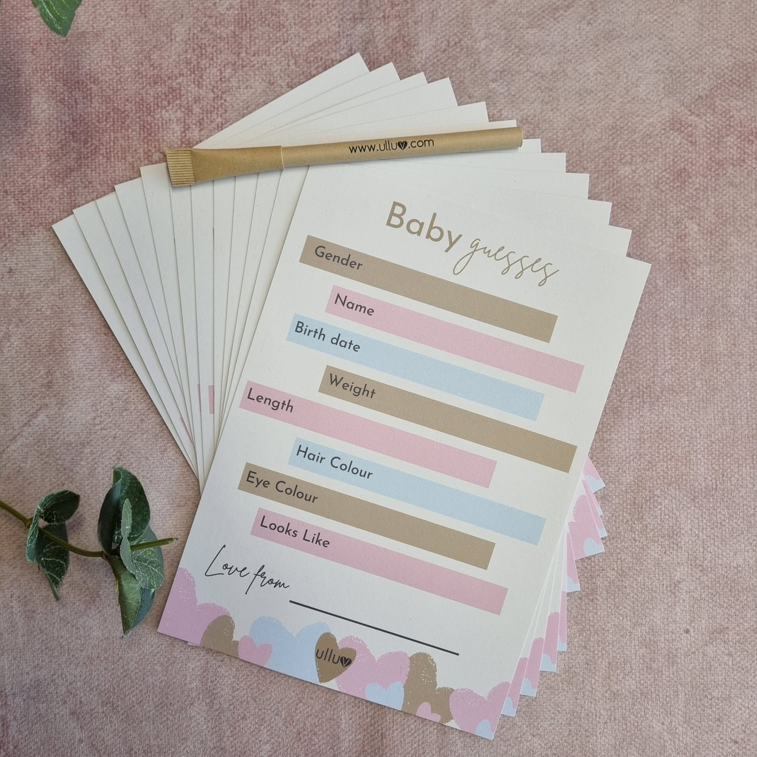 Baby Shower Game - Baby Guesses