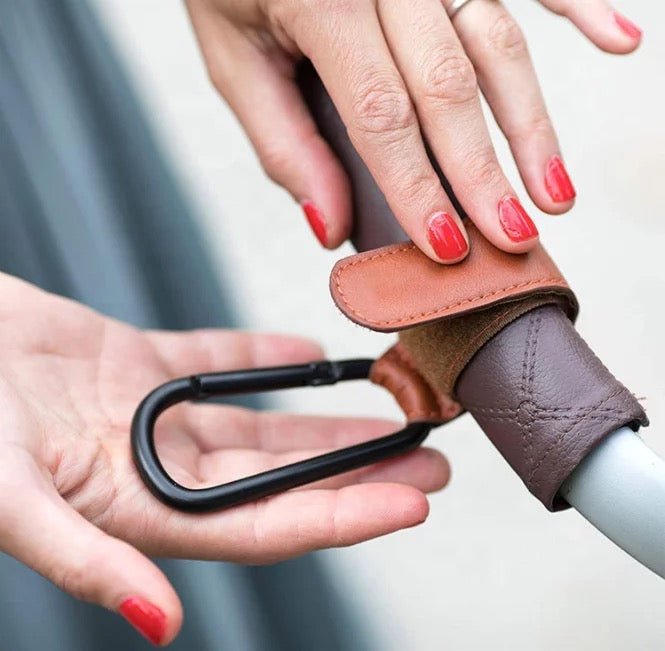 Premium Leather-Style Pram Clips – Set of 2 ☘️