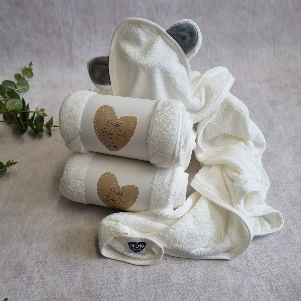 Ulluv Hooded Baby Towel ☘️
